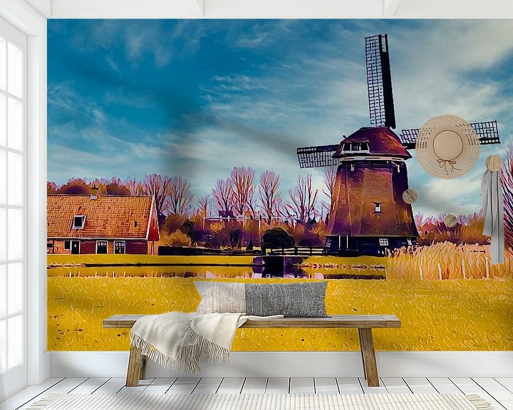 Sfeerimpressie behang: de Viaan in Alkmaar van Digital Art Nederland