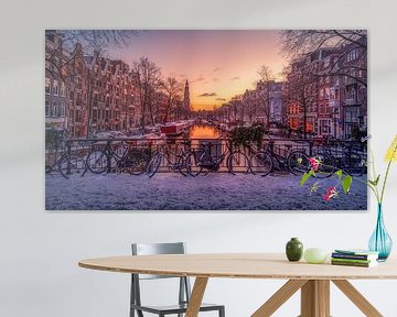 When it snows in Amsterdam by Georgios Kossieris