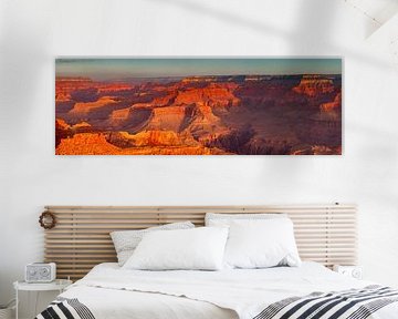 Grand Canyon bij zonsopgang, South Rim, Arizona, VS van Markus Lange