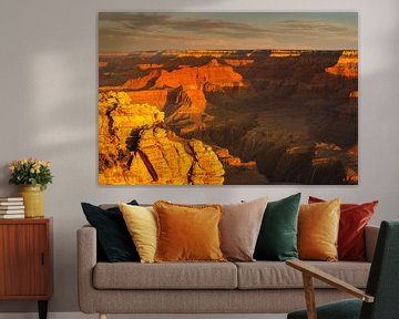 Grand Canyon bij zonsopgang, South Rim, Arizona, VS van Markus Lange