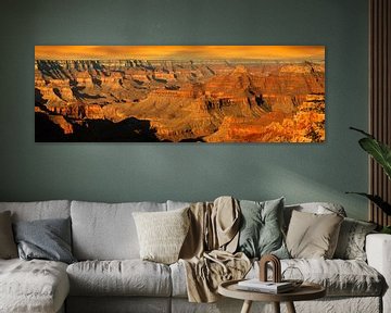 Grand Canyon bij zonsopgang, North Rim, Arizona, VS van Markus Lange