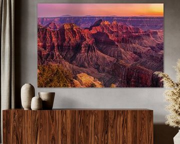 Grand Canyon bei Sonnenuntergang, Arizona, USA von Markus Lange