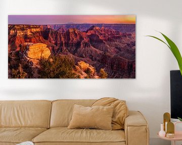 Grand Canyon bij zonsondergang, Arizona, VS van Markus Lange