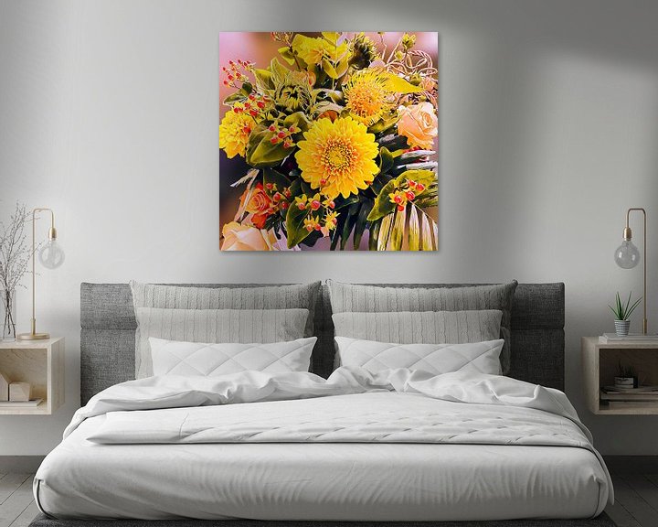 Sfeerimpressie: Kleurige bos bloemen van Digital Art Nederland