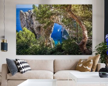 Arco Naturale rotspoort, Eiland Capri, Italië van Christian Müringer