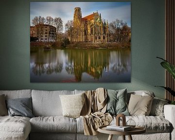 Johanneskirche aan de Feuersee van Keith Wilson Photography