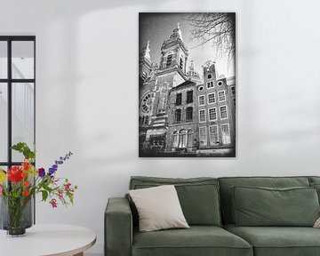 Black & White Nicolaas Kerk Amsterdam van Hendrik-Jan Kornelis