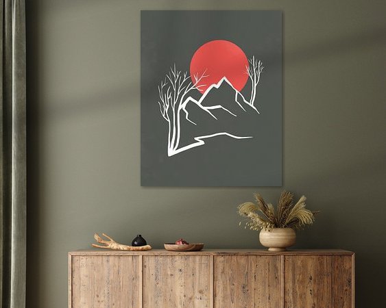 Example of the artwork in a room