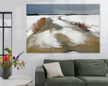 Ferme à Terschelling en hiver sur Mooi op Terschelling