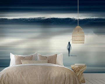 She saw it coming - beach scene by Dirk Wüstenhagen