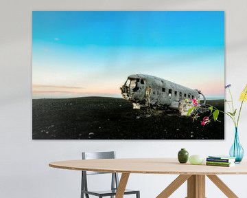 Solheimasandur Flugzeugwrack in Island von Dieter Meyrl