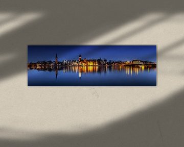 Berlin - Panorama de la vieille ville de Köpenick à l'heure bleue