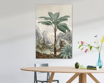 Tropische Landschaft mit Palme von Andrea Haase
