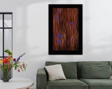 Modern Art - Blue fish in coral by Studio Malabar