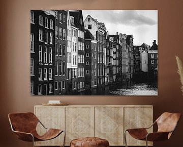 Amsterdamse pakhuizen op Damrak van thomaswphotography