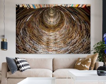 Tunnel van boeken van Antwan Janssen