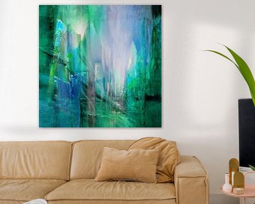 Transparency: Light blue meets turquoise by Annette Schmucker