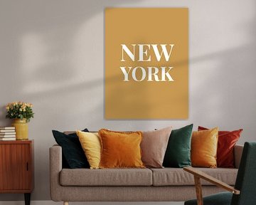 NEW YORK (in Gold/Weiß) von MarcoZoutmanDesign