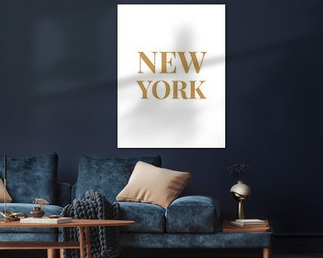 NEW YORK (in weiß/gold)