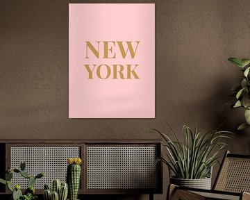 NEW YORK (in roze/goud) van MarcoZoutmanDesign