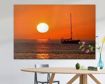 Serene zonsondergang van Deckfish Pictures