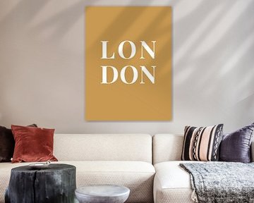 LONDON (in goud/wit) van MarcoZoutmanDesign