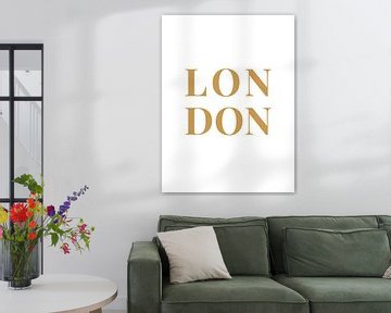 LONDON (in wit/goud) van MarcoZoutmanDesign