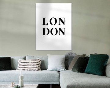 LONDON (in weiß/schwarz) von MarcoZoutmanDesign
