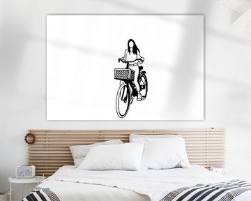 Girl and her bike