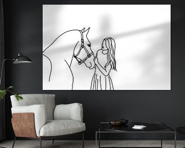 girl with her horse