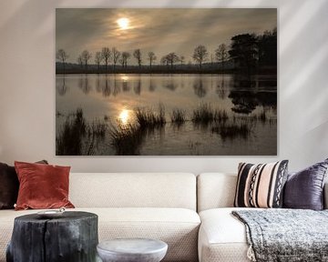 Lake in Het Mandefjild near Bakkeveen (Friesland) by Meindert van Dijk
