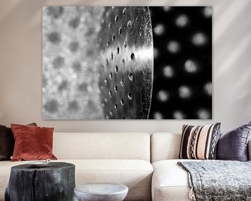 Abstract pattern of light and shadow in black and white by Lisette Rijkers