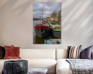 Hausboote auf der Amstel von Foto Amsterdam/ Peter Bartelings
