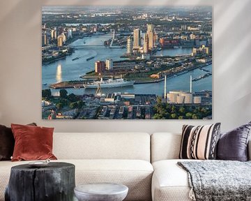 Katendrecht en Kop van zuid vanuit de lucht van Prachtig Rotterdam