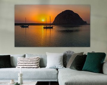 Coucher de soleil à Morro Bay, Californie