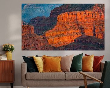 Zonsondergang Grand Canyon Nationaal Park van Henk Meijer Photography