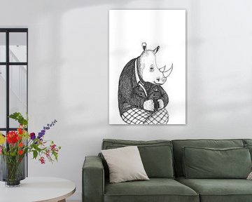 Duke Rhino (animal court series) by Karolina Grenczyk
