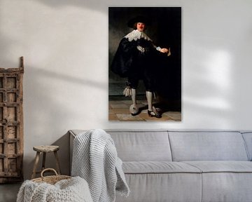 Rembrandt's Portret van Maerten Soolmans met clowns neus van Maarten Knops