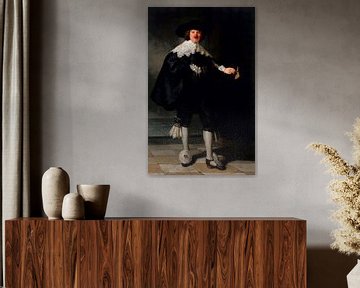 Rembrandt's Portret van Maerten Soolmans met clowns neus van Maarten Knops