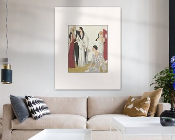 Classic evening | Historic Art Deco fashion print | Minimalist and chic by NOONY