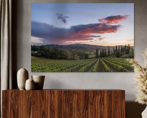 Example of the artwork in a room