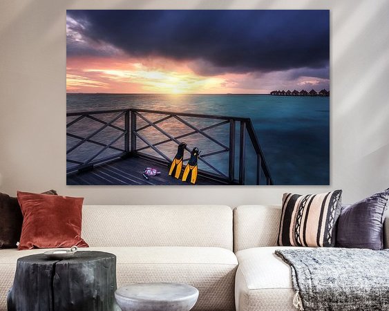 Example of the artwork in a room