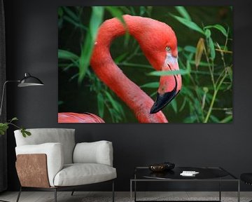 Roze flamingo van Lisa Gallo