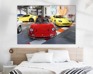 Een Ferrari Dino 246 en een Ferrari 550 Maranello van Marvin Taschik