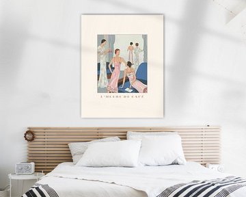L'heure du café | Art Deco Fashion Print | Chic and minimalistic by NOONY