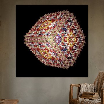 Abstrakter leuchtender Würfel