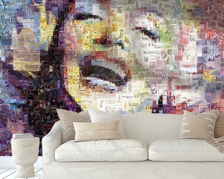 Beispiel fototapete: Marilyn Monroe, Pop Art Mosaik von Atelier Liesjes