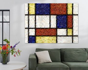 Mondrian inspiriertes Mosaik von Atelier Liesjes