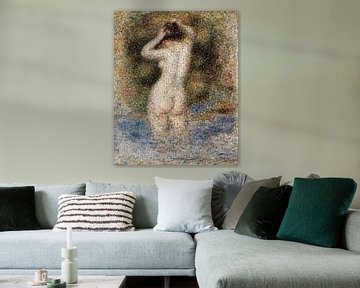 Mosaïque Femme se baignant, nue, Pierre-Auguste Renoir - 1890 sur Atelier Liesjes