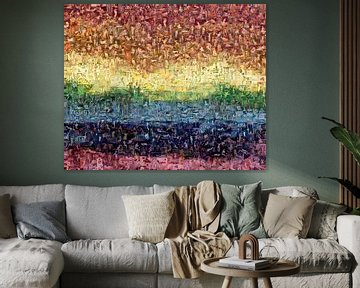 Regenbogen Mosaik von Atelier Liesjes